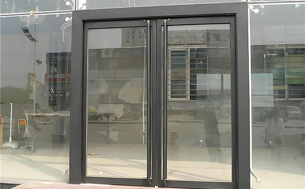 耀州玻璃地弹门